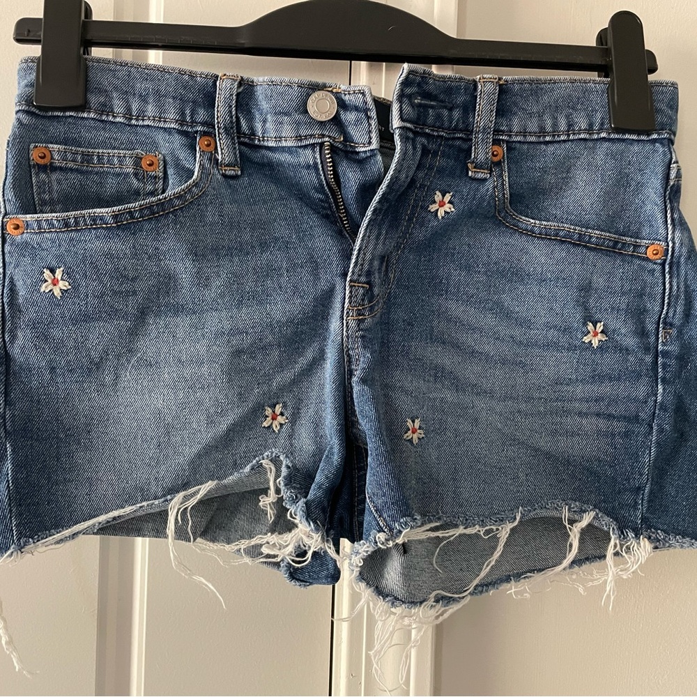 Floral Denim Shorts